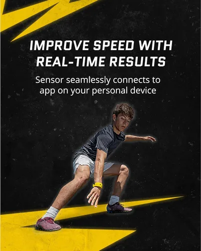 Vista 2 de SKLZ Sistema de entrenamiento atlético Hyper Speed: tecnología deportiva portátil con videos de entrenamiento integrados para mejorar la velocidad