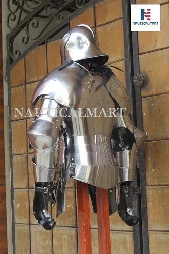 Vista 4 de NauticalMart Armadura gótica usable medio traje de armadura Medieval Times Reenactment Body Armour