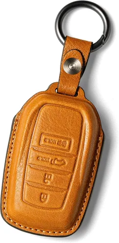 Vista 8 de para Toyota Funda para llavero de cuero, estuche para llaves de coche, compatible con Grand Highlander Camry Crown signia Highlander Venza Land