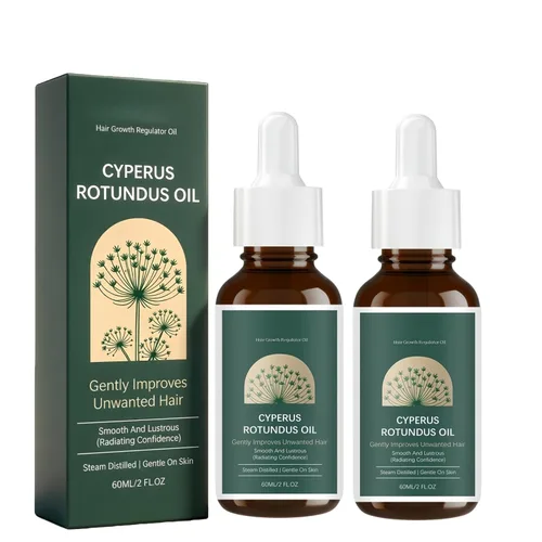 Vista 10 de Cyperus Rotundus - Aceite inhibidor del cabello para mujeres y hombres, aceite de depilación natural para ayudar a recrecimiento lento, suero