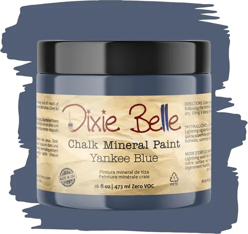 Vista 193 de Pintura para muebles con acabado de tiza Dixie Belle Paint Company - Amatista (4oz) - Pintura mineral de tiza chic púrpura profundo mate