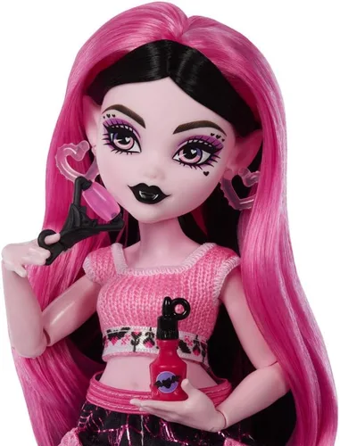 Vista 4 de Monster High Muñeca de Draculaura de Self-Scare Secrets