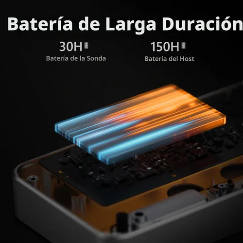 Vista 4 de Paneceia Termómetro inalámbrico de carne digital de 800 pies de largo alcance con Bluetooth, termómetro de cocina para monitoreo remoto