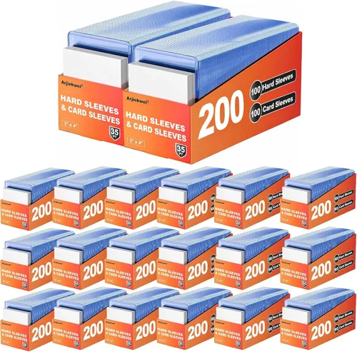 Vista 6 de Arjiekwei - 400 fundas para tarjetas de plástico duro, 3 x 4 pulgadas, 35PT