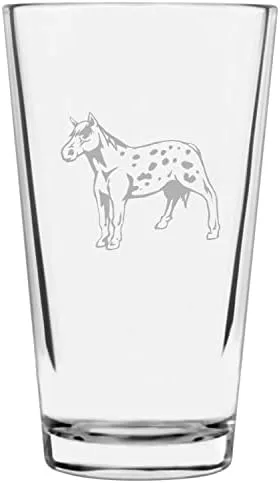 Vista 56 de Shetland Pony (cuerpo) - Vaso de pinta grabado con temática de caballo alternativo de 16 onzas
