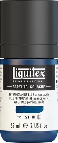 Vista 43 de Liquitex - Gouache acrílico profesional, botella de 2 onzas (59 ml), verde aguamarina brillante