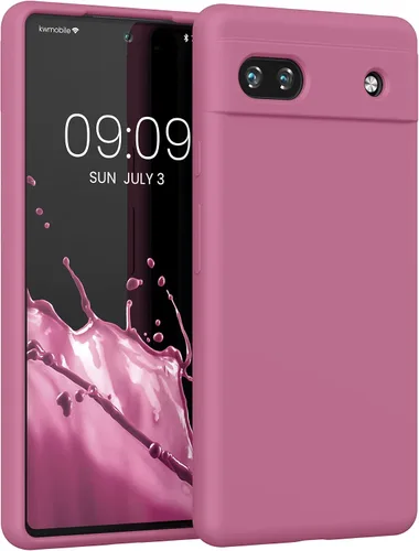 Vista 147 de kwmobile Funda Compatible con Google Pixel 6 Pro - Funda de teléfono de silicona TPU con acabado suave - Azul Arrecife