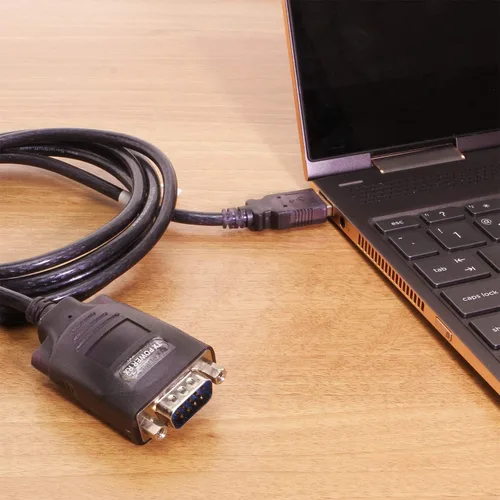 Vista 3 de Coolgear Adaptador USB a RS-232 Serial DB9 de 72 pulgadas con chip prolífico (Pl-2303HX)