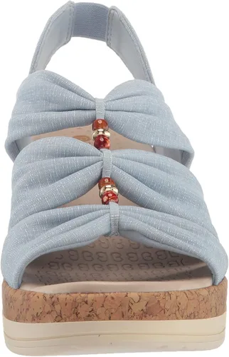 Vista 2 de LifeStride Roma - Sandalias de corcho con cuentas para mujer