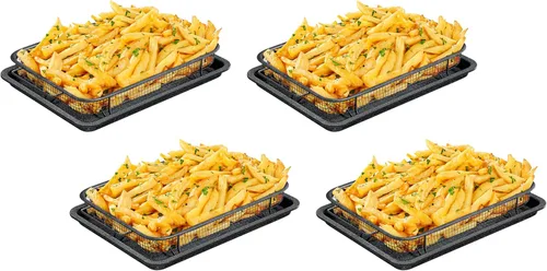 Vista 9 de Bakken Swiss - Bandeja para freidora de aire, 2 en 1, antiadherente, de cobre, con malla elevada, ideal para horno, para hornear y alimentos