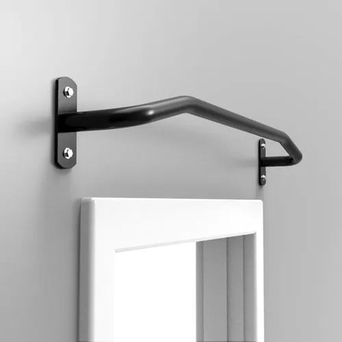 Vista 3 de Barras de dominadas para montar en la pared, barra horizontal segura y estable para puerta, equipo de fitness de fuerza muscular familiar, carga