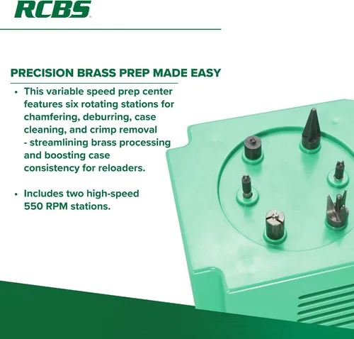 Vista 3 de RCBS 90390 120-240 VAC Brass Boss (Us EU Aus UK) Trim Mate Case Prep Centers