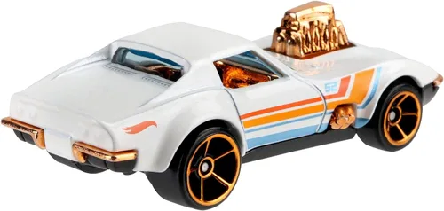 Vista 4 de Hot Wheels 2020 Pearl and Chrome 5/6 - '68 Corvette Gas Monkey Garage (blanco)
