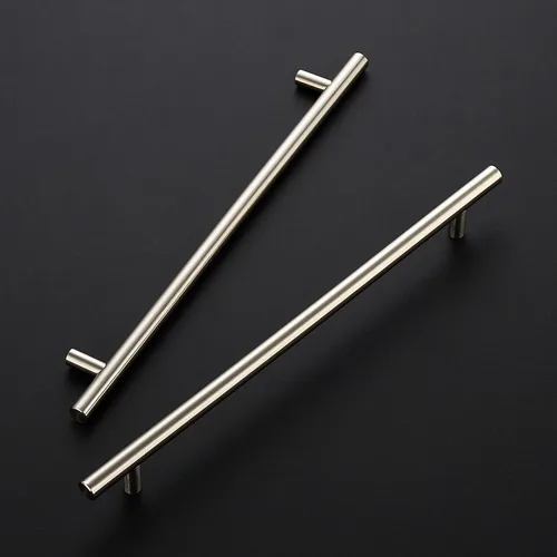 Vista 4 de Ravinte Brushed Nickel Cabinet Handles,Round T Pulls,10 Inch,30 Pack Níquel cepillado