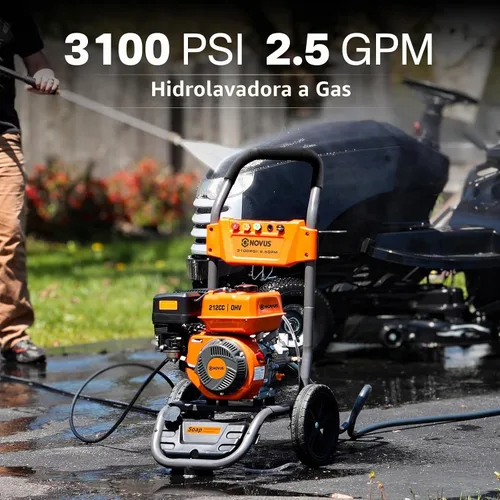 Vista 2 de NOVUS 3100 PSI Gas Pressure Washer, 2.5 GPM Power Washer