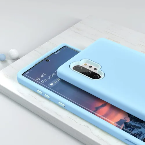 Vista 3 de Diseñada para Galaxy Note 10 Plus, protección de cuerpo completo, a prueba de golpes, resistente, delgada, sedosa al tacto, funda protectora