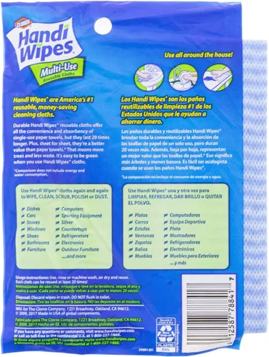 Vista 2 de Clorox Handi Wipes - Paños de limpieza reutilizables, súper absorbentes, lavables a máquina, 3