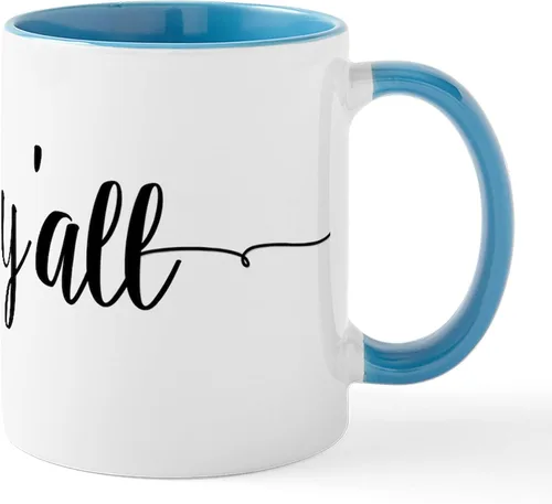 Vista 28 de CafePress Shalom, Y'all! Taza de café de cerámica de 11 oz (11.0 fl oz)