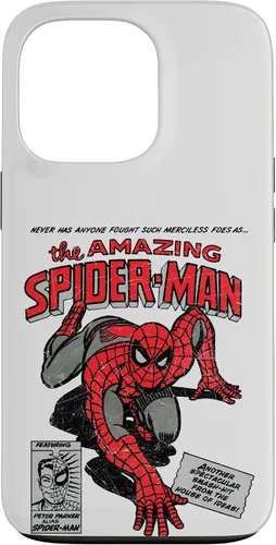 Vista 10 de Marvel Funda Retro de Cómic de Spider-Man para iPhone 17