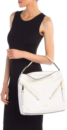 Vista 2 de MICHAEL Michael Kors Evie - Bolsa de piel para hobo (tamaño grande)