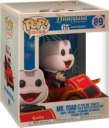 Vista 2 de Funko Pop! Ride: Disney 65th - Mr. Toad in Car, rojo, 6 pulgadas