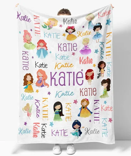Vista 8 de OLIVE OLIVIA Mantas personalizadas para niños con nombres, mantas personalizadas con nombre para adultos, manta personalizada, regalo