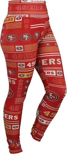 Vista 163 de Zubaz NFL Mallas para mujer de longitud completa de cintura alta básica 1.0
