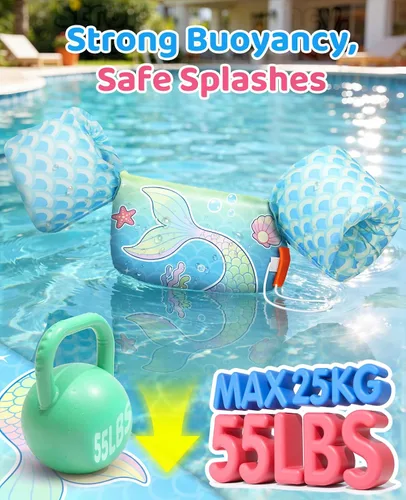 Vista 30 de HeySplash Swim Vest for Kids, Puddle Float Jumper with Safety Buckle