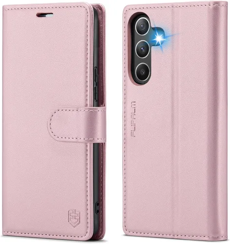 Vista 10 de FLIPALM Funda tipo billetera para Samsung Galaxy A15 5G, con bloqueo RFID, soporte para tarjetas de crédito, de piel sintética, tipo folio