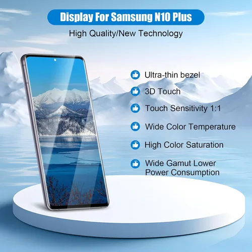 Vista 4 de [Versión de EE. UU.] Reemplazo de pantalla para Samsung Galaxy Note 10 Plus SM-N975 SM-N976 de 6.8 pulgadas, pantalla LCD táctil digitalizador