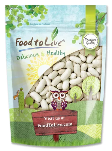Vista 7 de Food to Live - Frijoles Cannellini, 1 libra de frijoles blancos secos, germinables, veganos, kosher, comida para sirt, a granel. Rico en fibra