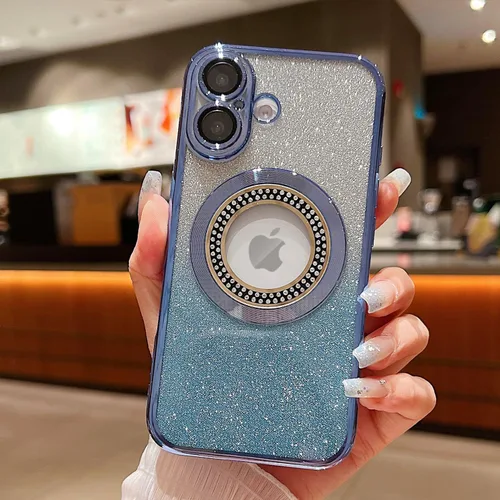 Vista 266 de Misscase Funda magnética con purpurina para iPhone 11 compatible con MagSafe, protección completa, delgada, a prueba de golpes, antiarañazos