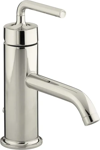Vista 20 de KOHLER K-14408-4-AF Purist - Grifo para lavabo de baño, 3 agujeros, manijas de palanca alta generalizadas y boquilla de cuello de cisne alto, 1.2