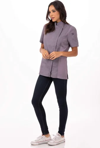 Vista 5 de Chef Works Abrigo de chef Springfield para mujer