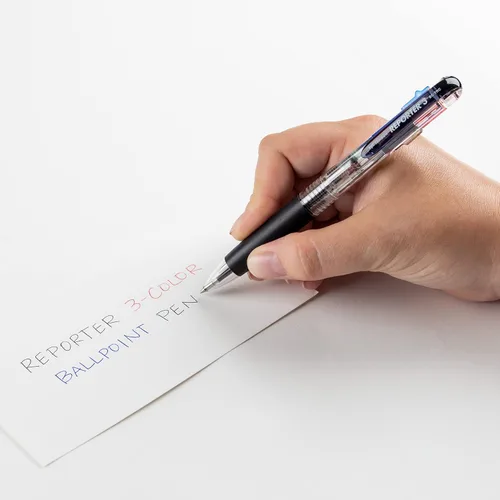 Vista 2 de Tombow 55560 Reporter Bolígrafo de 3 colores, transparente, paquete de 1