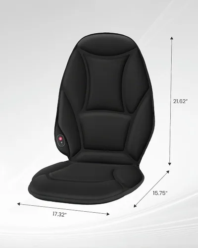 Vista 9 de COMFIER Masajeador de espalda con vibración con calor, almohadilla de silla de masaje térmica, cojín de asiento de masaje, almohadilla masajeadora