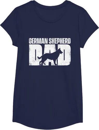 Vista 65 de Camiseta de pastor alemán para el día del padre del dueño de perros caninos, Negro