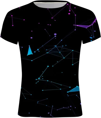 Vista 2 de EELHOE Men's Outfit Lightweight Regular Fit Short Sleeve Graphic Tees Printed Shorts Breathable Athletic Suit