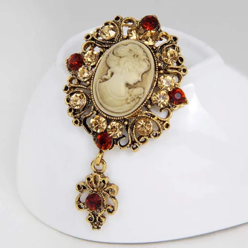Vista 5 de Ezing 4 piezas de broche con diamantes de imitación de gran tamaño, Cristal Diamante de imitación Resina, Sin gemas.
