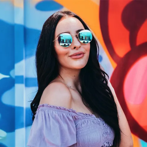 Vista 20 de Wearme Pro, modernos lentes de sol con lente redondo reflectante
