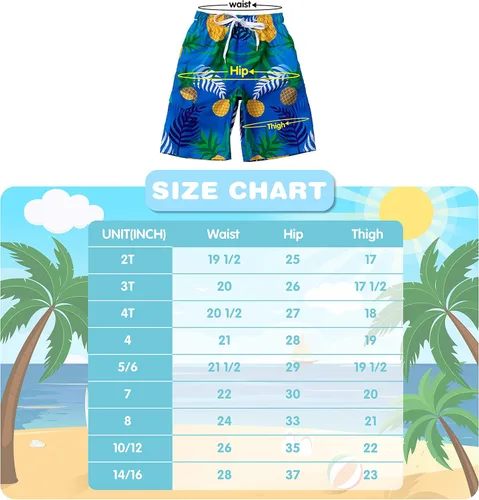 Vista 5 de Sloosh - Traje de baño para niños (piña) - 3T, Piña