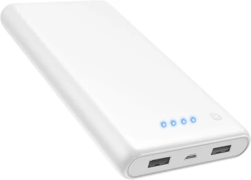 Vista 9 de Cargador portátil de 25800 mAh, cargador de teléfono portátil de carga rápida de 5 V/3 A, 3 puertos USB, batería externa, paquete de batería