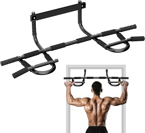 Vista 11 de TOPOKO Pull Up Bar for Doorway, Heavy Duty Chin Up Station for Home Gym, Multi-Grip or Adjustable Door Frame Exercise Equipment for Upper Body