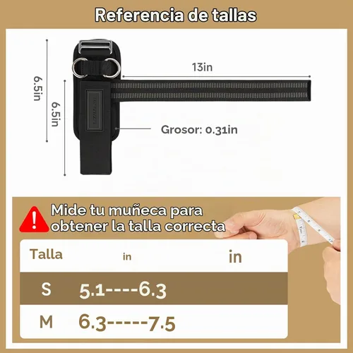 Vista 2 de MANUEKLEAR - Correas de muñeca antideslizantes para levantamiento de pesas, correas de levantamiento de pesas con anillos en D para entrenamiento