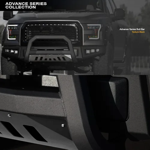 Vista 11 de Stehlen 714937183131 Compatible con Chevy GMC C10 C/K Pickup/Silverado Sierra Advance Series Bull Bar 1988-2000, color negro mate