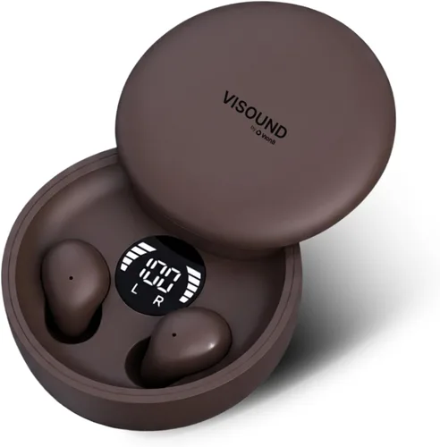 Vista 12 de Air Skin Tones Invisible Earbuds for Small Ears - Wireless Bluetooth 5.4, Skin-Matching Mini Stemless Ear Buds, IPX5 Waterproof, Crystal Clear Calls