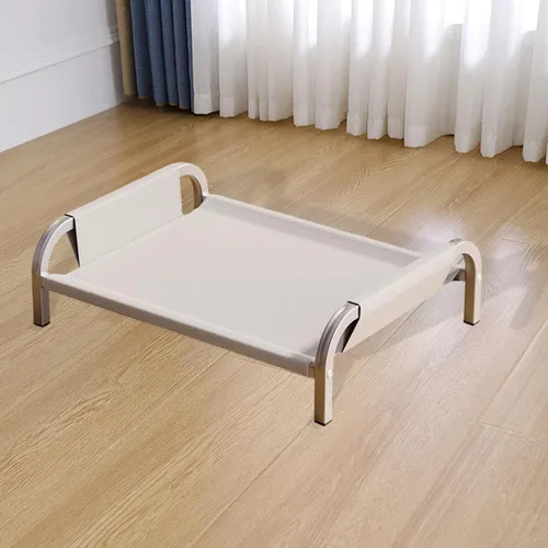 Vista 5 de Cama elevada para mascotas, cama elevada para gatos y gatos, resistente, transpirable, portátil, cómoda, hamaca para mascotas para gatos