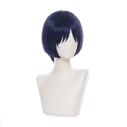 Vista 5 de Peluca de anime para cosplay de Game Genshin Impact Cosplay con gorra de peluca gratis (Scaramouche)