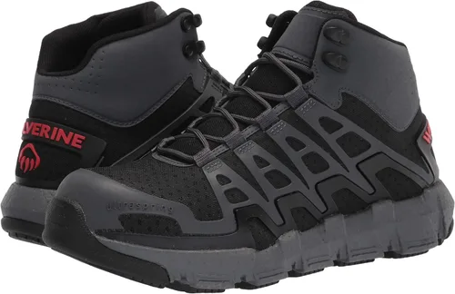 Vista 7 de WOLVERINE Rev DuraShocks Botas de construcción para hombre, Carbón vegetal