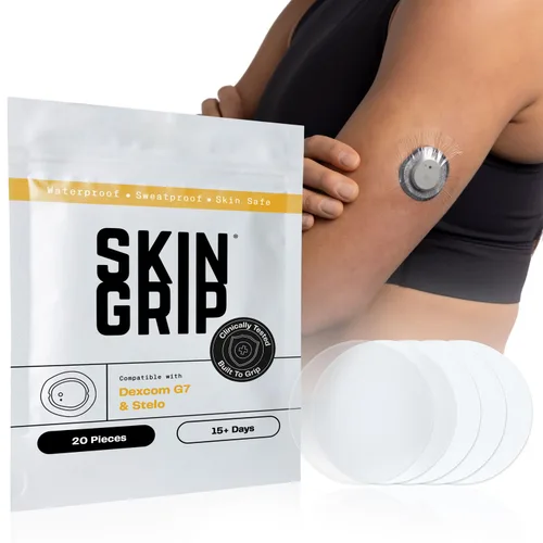 Vista 14 de Skin Grip Parches adhesivos para Dexcom G7 y Stelo CGM – Cubierta impermeable y resistente al sudor para sensor de monitor continuo de glucosa, se